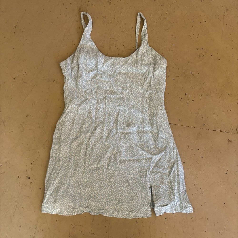 Abercrombie Light Blue Polka Dot Mini Dress